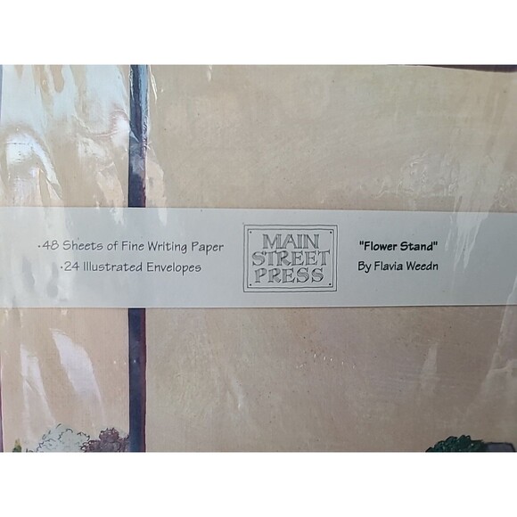 Main Street Press "Flower Stand" By Flavia Weedn 48 Sheets Of Writing Paper - Picture 3 of 10